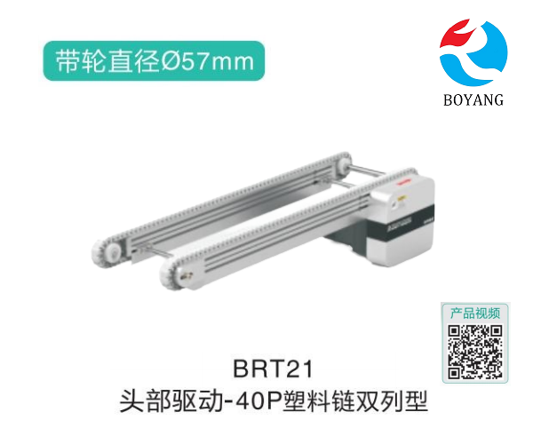 皮帶鏈板式輸送機(jī)BRT21頭部驅(qū)動(dòng)-40P塑料鏈雙列型